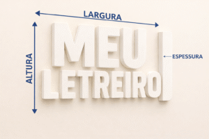 letreiro alto relevo profissional cnc